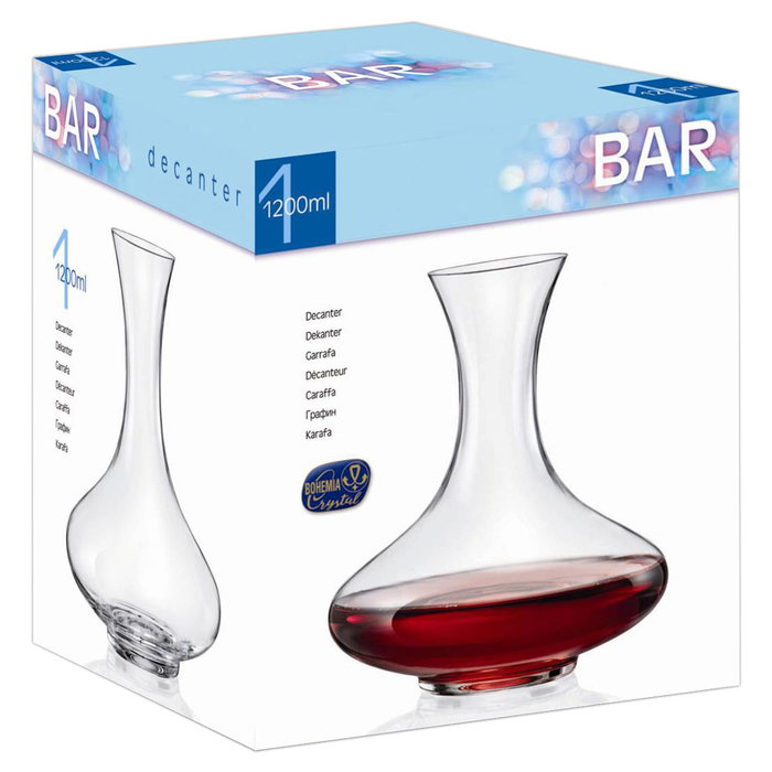 Avet Decantador de Vidrio Cristal Máquina 1200 ml